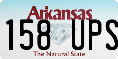 AR license plate 158UPS