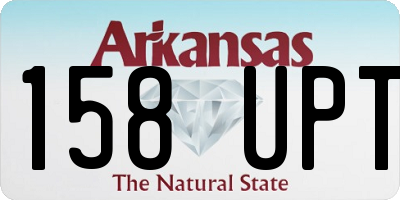 AR license plate 158UPT