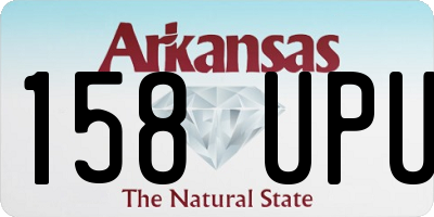 AR license plate 158UPU