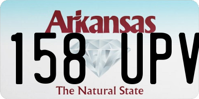 AR license plate 158UPV