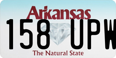 AR license plate 158UPW