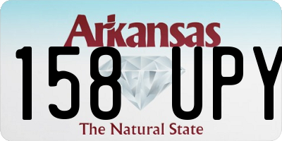 AR license plate 158UPY
