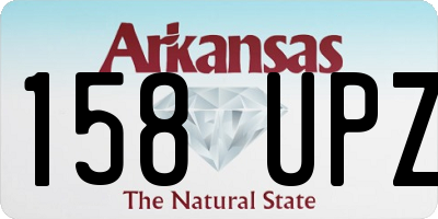 AR license plate 158UPZ
