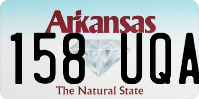 AR license plate 158UQA