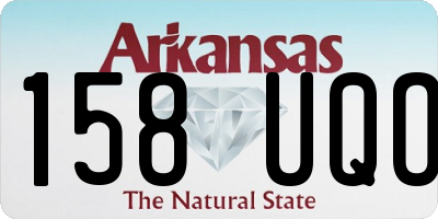 AR license plate 158UQO