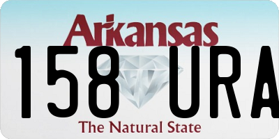 AR license plate 158URA