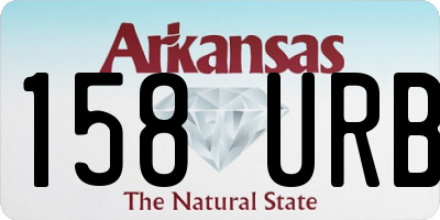 AR license plate 158URB