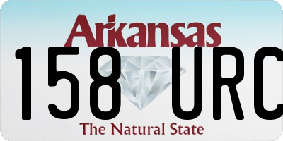 AR license plate 158URC