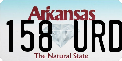AR license plate 158URD