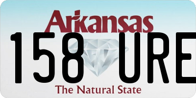 AR license plate 158URE