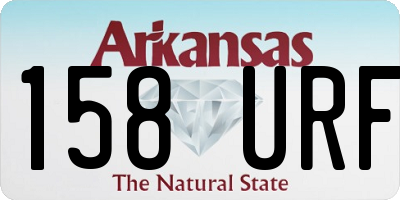 AR license plate 158URF