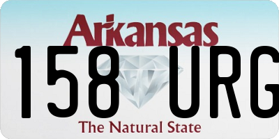 AR license plate 158URG