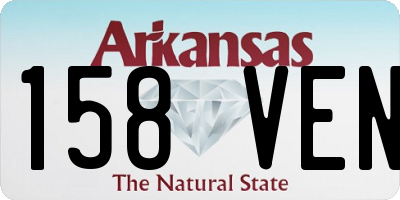 AR license plate 158VEN