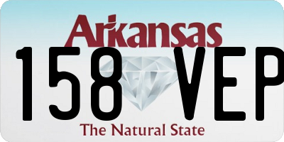 AR license plate 158VEP