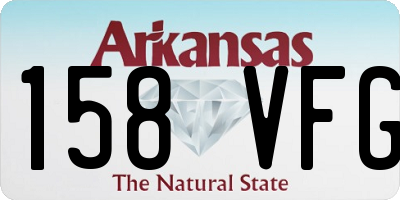 AR license plate 158VFG
