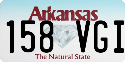 AR license plate 158VGI