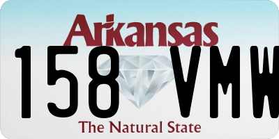 AR license plate 158VMW