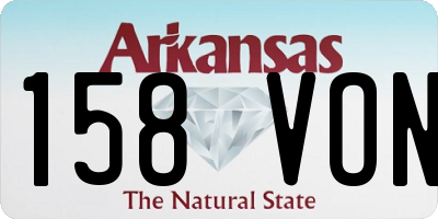 AR license plate 158VON