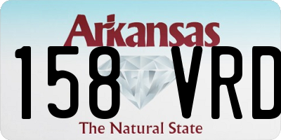 AR license plate 158VRD