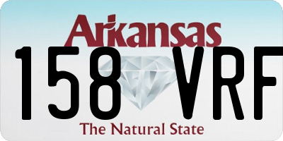 AR license plate 158VRF