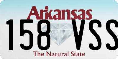 AR license plate 158VSS