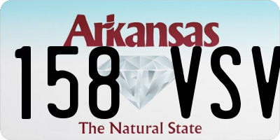 AR license plate 158VSV