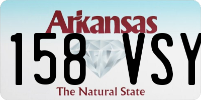 AR license plate 158VSY