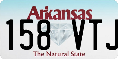 AR license plate 158VTJ