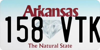 AR license plate 158VTK