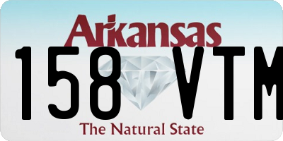 AR license plate 158VTM