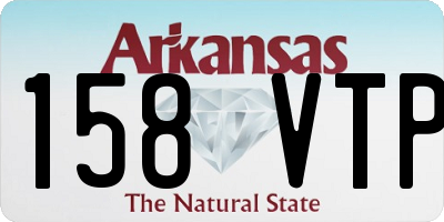 AR license plate 158VTP
