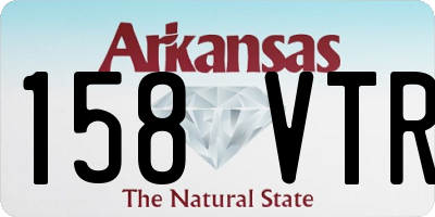AR license plate 158VTR
