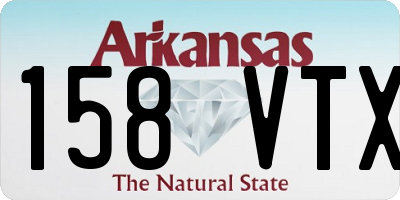 AR license plate 158VTX