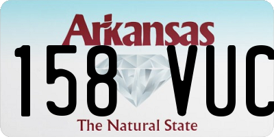 AR license plate 158VUC