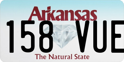 AR license plate 158VUE