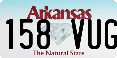 AR license plate 158VUG