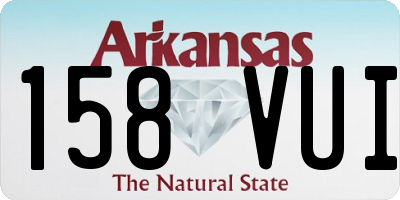 AR license plate 158VUI