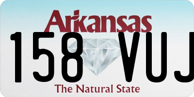 AR license plate 158VUJ