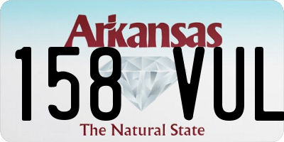 AR license plate 158VUL