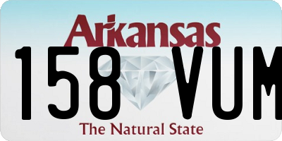 AR license plate 158VUM