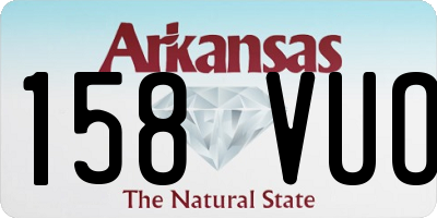 AR license plate 158VUO