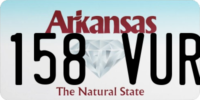 AR license plate 158VUR