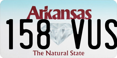 AR license plate 158VUS