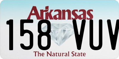 AR license plate 158VUV