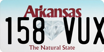 AR license plate 158VUX