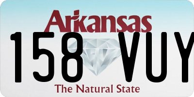 AR license plate 158VUY