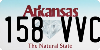 AR license plate 158VVC