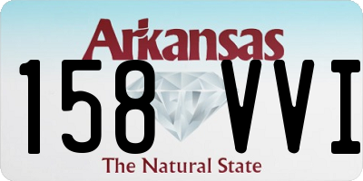 AR license plate 158VVI
