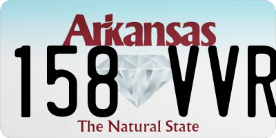 AR license plate 158VVR
