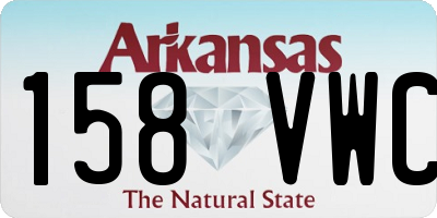 AR license plate 158VWC